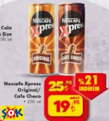 NESCAFE XPRESS KAHVE ORİGİNAL/ CAFE CHOCO 250 ML NESCAFE XPRESS KAHVE ORİGİNAL/ CAFE CHOCO 250 ML
